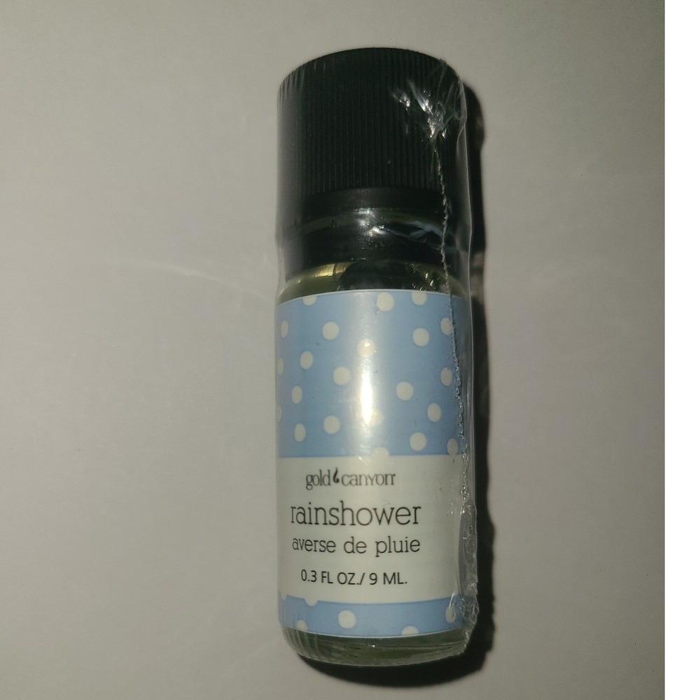 Gold Canyon Rainshower Home Fragrance Oil 0.3 fl oz 9 ml Scented Oil New Sealed